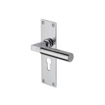 Heritage Brass - Bauhaus Door Handle on Plate