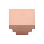 Heritage Brass - Square Stepped Cabinet Knob