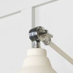 Hammered Nickel Brindley Wall Light in Teasel