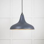 Smooth Brass Frankley Pendant in Slate