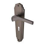 Heritage Brass - Waldorf Door Handle on Plate