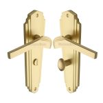 Heritage Brass - Waldorf Door Handle on Plate