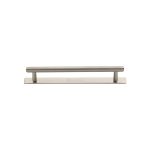 Heritage Brass - Knurled Cabinet Pull Handle with Plate