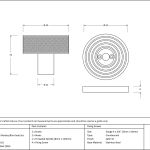Anvil Brompton Mortice/Rim Knob Set (Beehive)