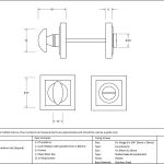 Anvil Round Thumbturn Set (Square)