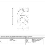From The Anvil Satin Chrome Numeral