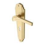 Heritage Brass - Waldorf Door Handle on Plate