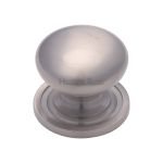 Heritage Brass - Victorian Round Cabinet Knob with Base