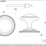 Art Deco Centre Door Knob