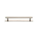 Heritage Brass - Hexagonal Cabinet Pull Handle with Plate