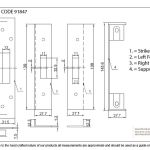 Black ½" Euro Dead Lock Rebate Kit