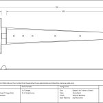 Arrow Head T Hinge (pair)