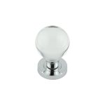 Jedo Plain Ball Glass Mortice Knob
