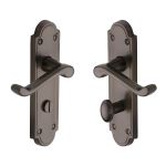 Heritage Brass - Meridian Door Handle on Plate