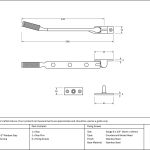 Anvil Brompton Casement Stay