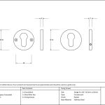 Anvil Regency Concealed Escutcheon