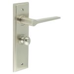 Burlington Knightsbridge Door Handles On Back Plate with Turn & Release