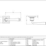 Avon Round Lever on Rose Set (Square) - Unsprung