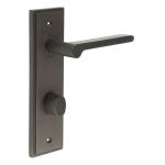 Burlington Fitzrovia Door Handles On Back Plate with Turn & Release