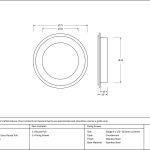 Anvil Art Deco Round Pull