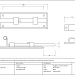Anvil Fishtail Door Bolt