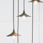 Smooth Nickel Flora Cluster Pendant in Dingle