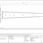 Arrow Head T Hinge (pair)