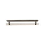 Heritage Brass - Step Cabinet Pull Handle with Plate