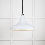 Smooth Brass Frankley Pendant in Birch