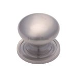 Heritage Brass - Victorian Round Cabinet Knob with Base