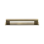 Heritage Brass - Metro Cabinet Pull Handle with Plate