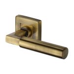 Heritage Brass - Bauhaus Sq Door Handle on Square Rose