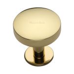 Heritage Brass - Domed Disc Cabinet Knob with Rose