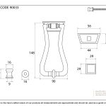 Slimline Art Deco Door Knocker