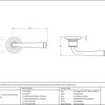 Avon Round Lever on Rose Set (Art Deco)
