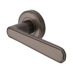 Heritage Brass - Century Door Handle on Round Rose