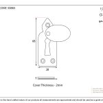 Anvil Gothic Escutcheon & Cover
