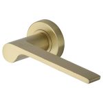 Heritage Brass - Julia Door Handle on Round Rose