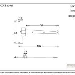 From The Anvil Penny End T Hinge (pair)