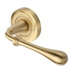 Heritage Brass - Roma Door Handle on Round Rose