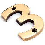 From The Anvil Polished Brass Numeral
