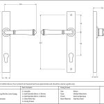 From The Anvil Regency Lever on Backplate Set