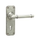 Antique Belfry Suite Lever on Back Plate