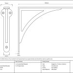 Natural Smooth 10'' x 7'' Curved Shelf Bracket