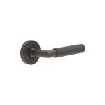 Burlington Piccadilly Knurled Door Handles On Rose