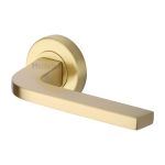 Heritage Brass - Bellagio Door Handle on Round Rose