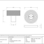 Anvil Brompton Mortice/Rim Knob Set (Beehive)