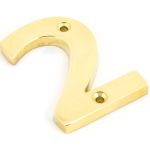 From The Anvil Polished Brass Numeral