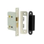 Jedo Kontrax Bathroom locks with Square Forend & Radiused Strike Plate