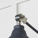 Hammered Nickel Brindley Wall Light in Slate
